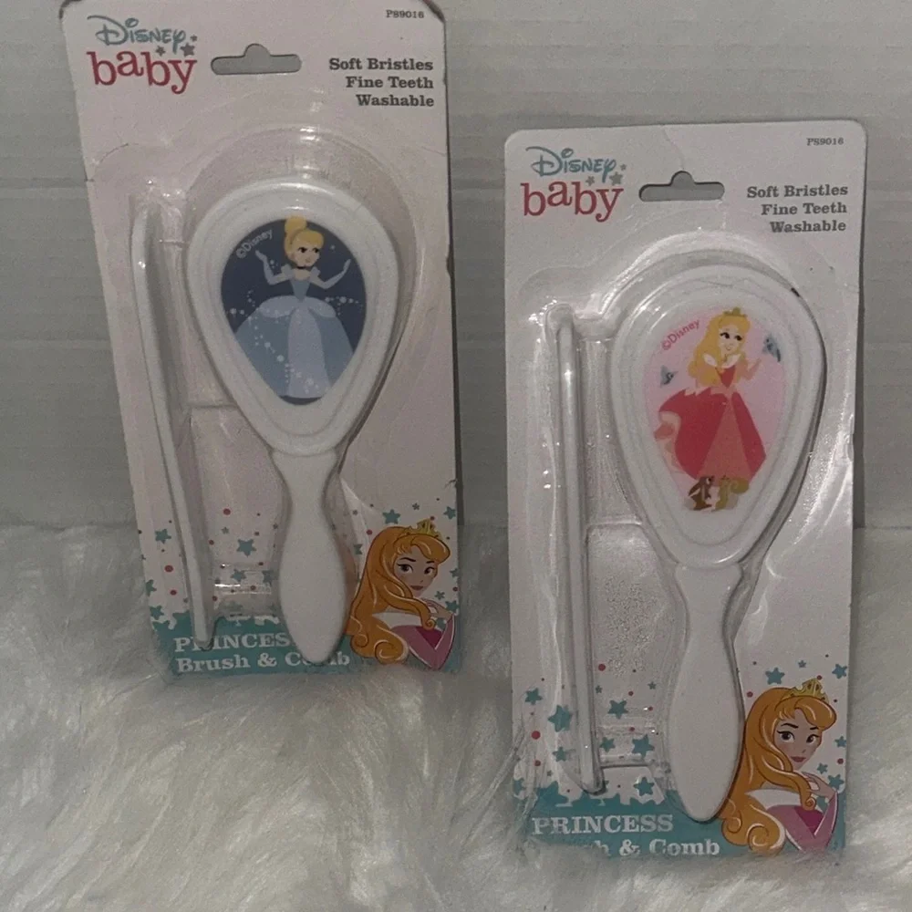 Disney Princess Baby Soft Brush w/ Comb Set Cinderella/Aurora